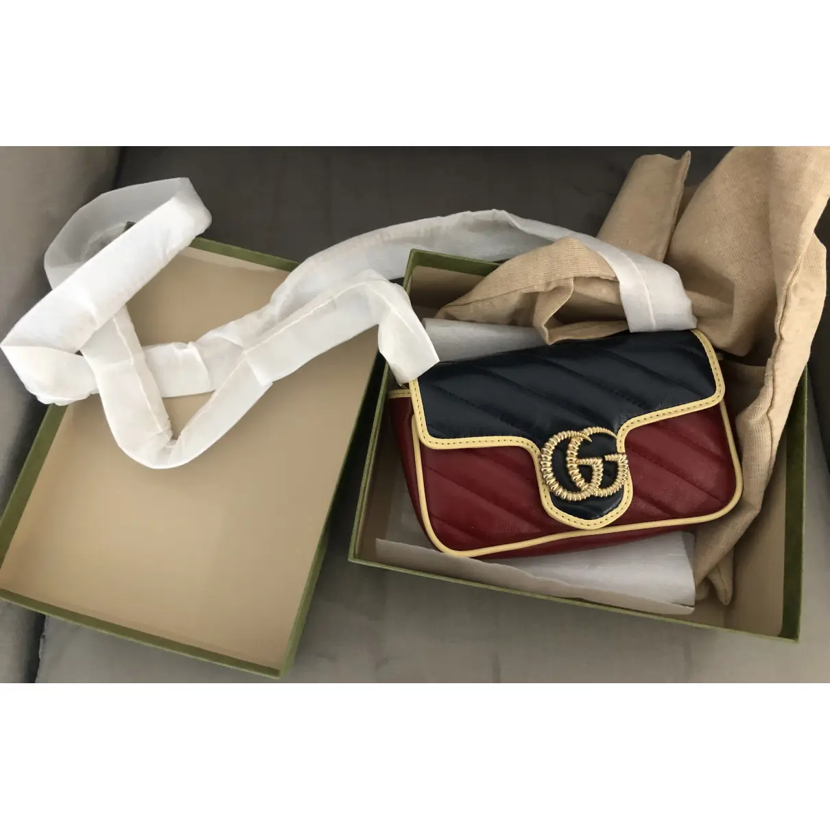 GG Marmont Chain Flap leather crossbody bag Gucci