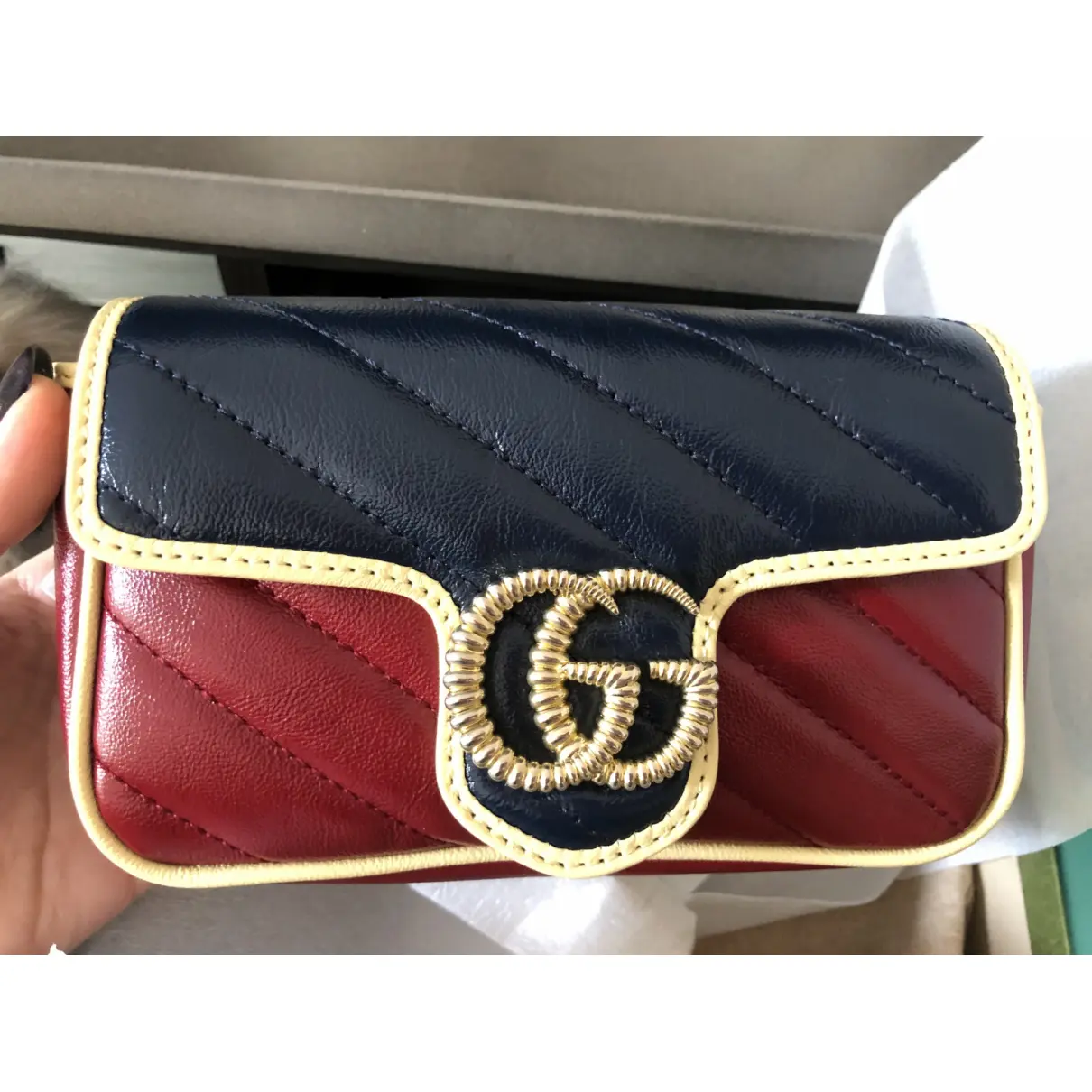 GG Marmont Chain Flap leather crossbody bag Gucci