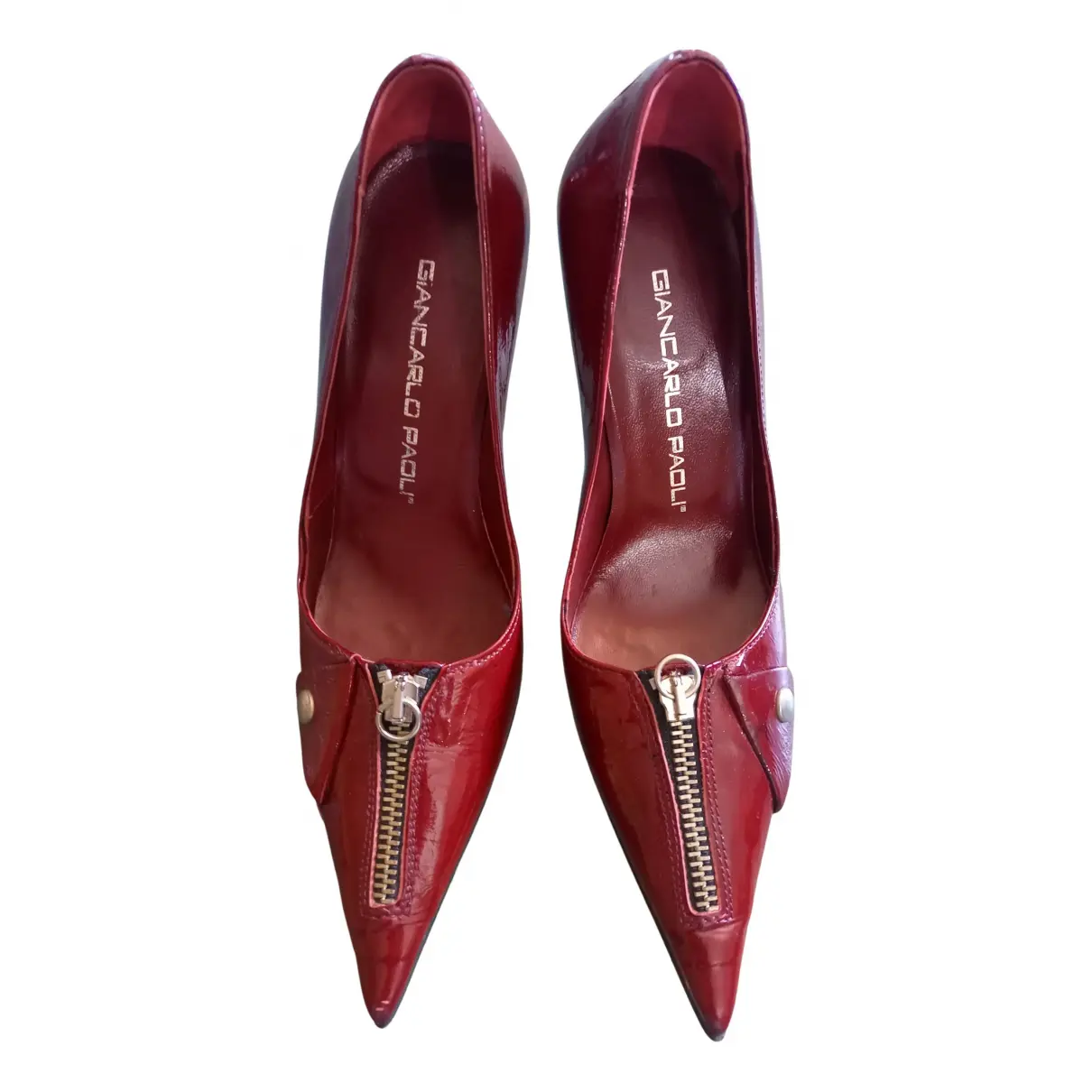 Leather heels GIANCARLO PAOLI