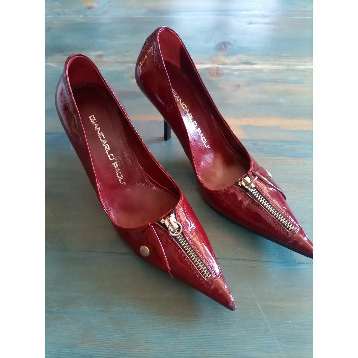 Buy GIANCARLO PAOLI Leather heels online