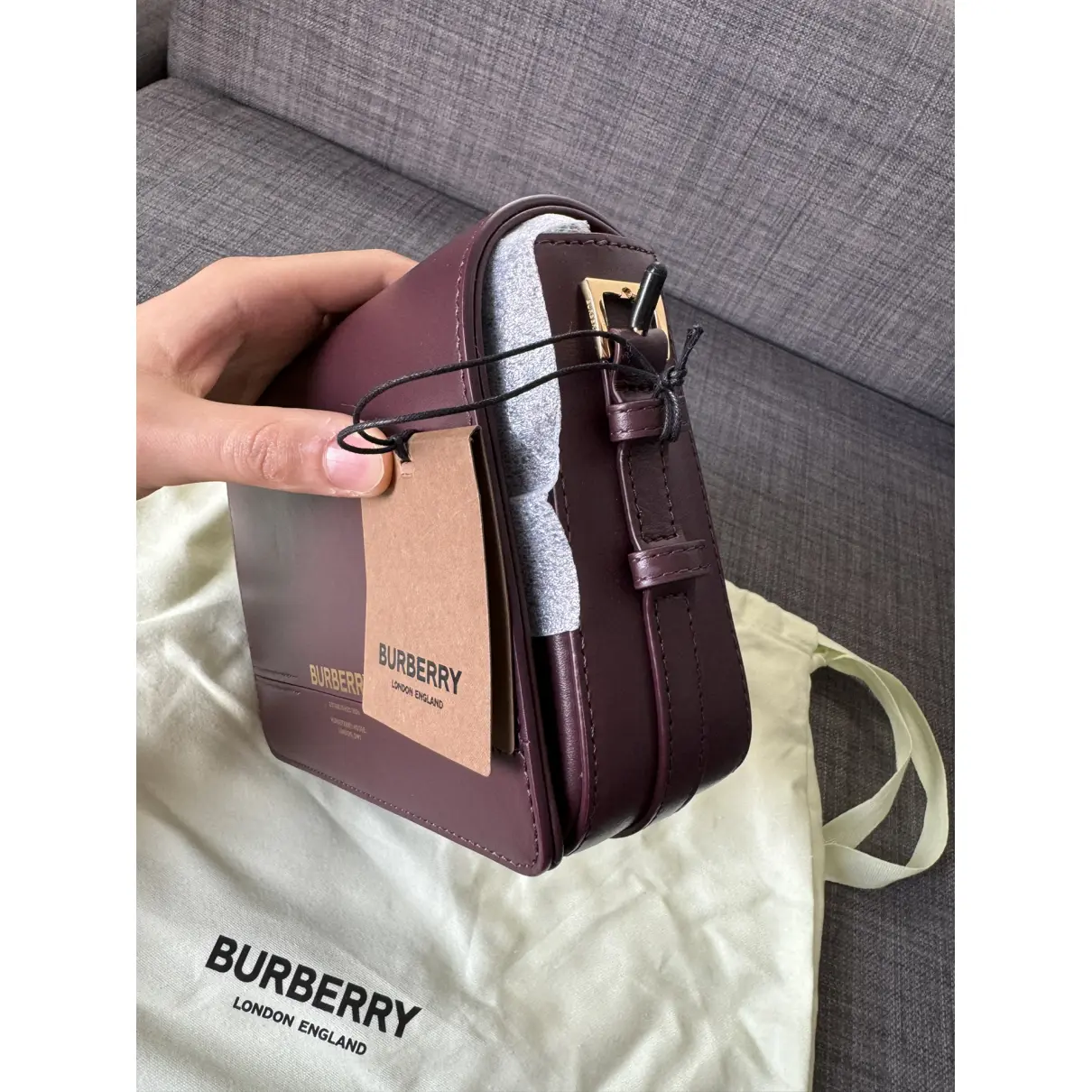 Buy Burberry Grace leather tote online