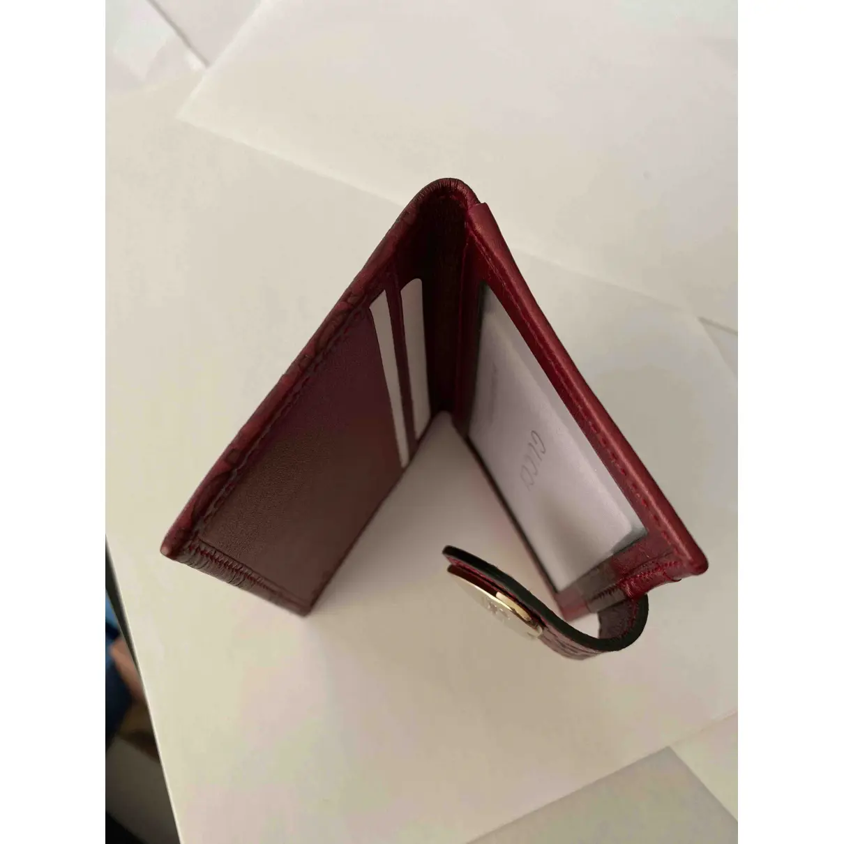 Leather card wallet Gucci