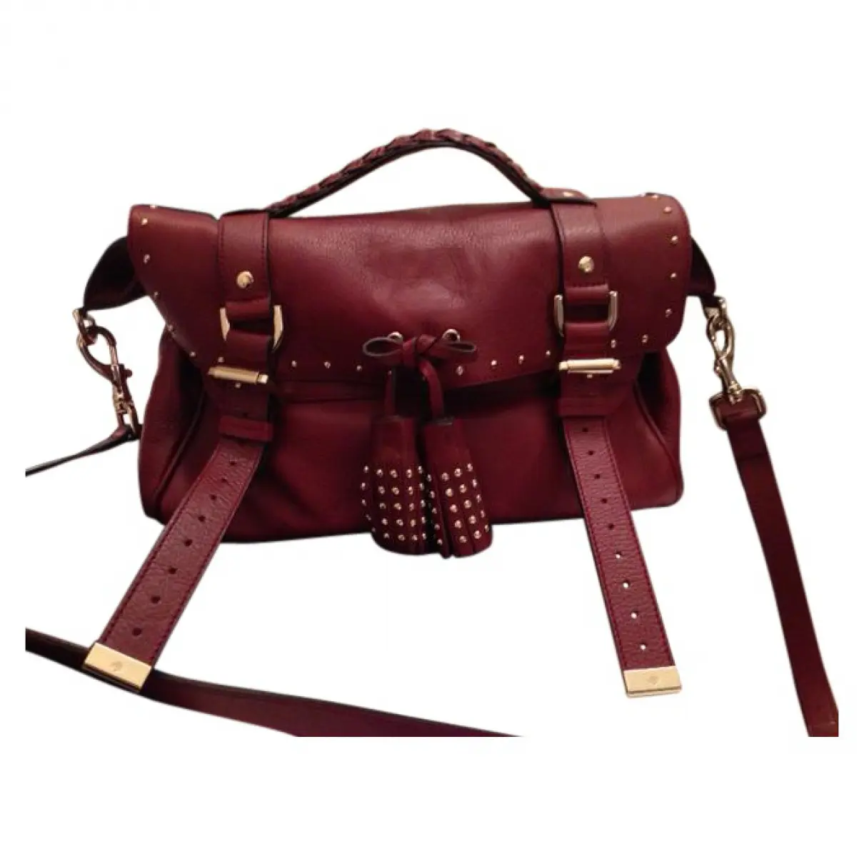 Burgundy Leather Handbag Alexa Mulberry