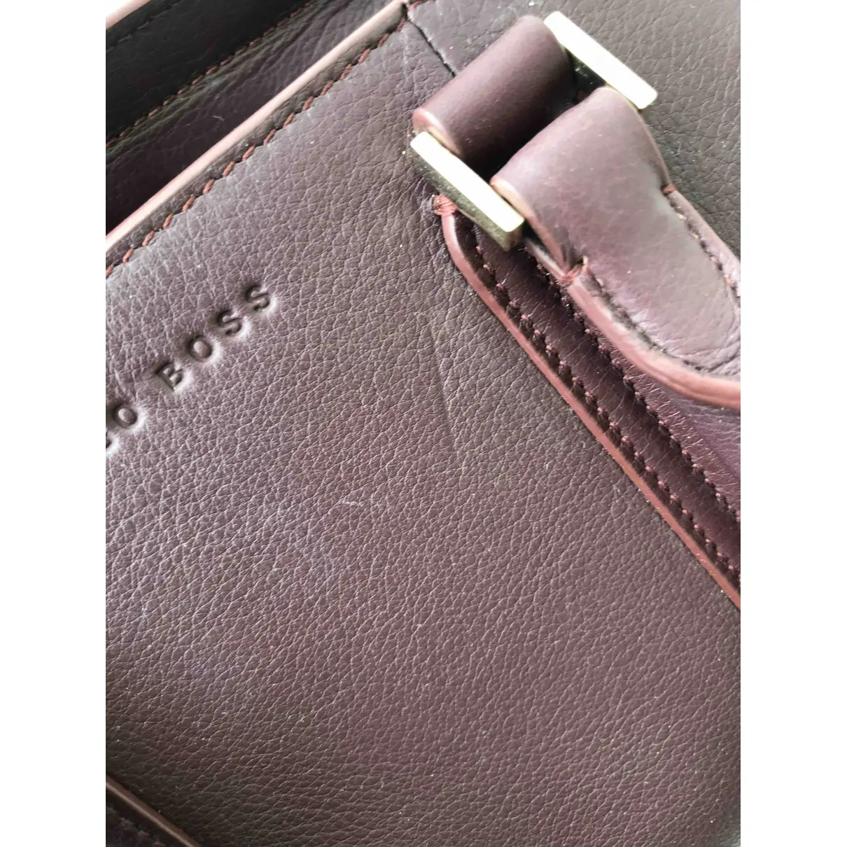 Leather handbag Hugo Boss