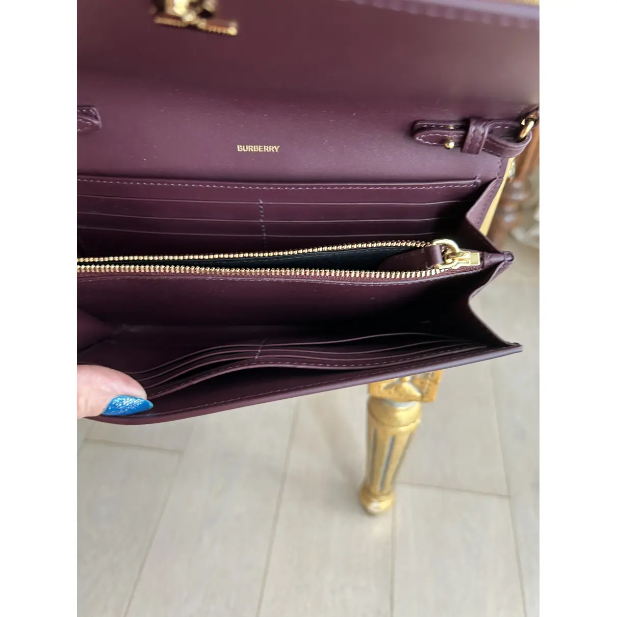 Buy Burberry Lola Clutch leather mini bag online
