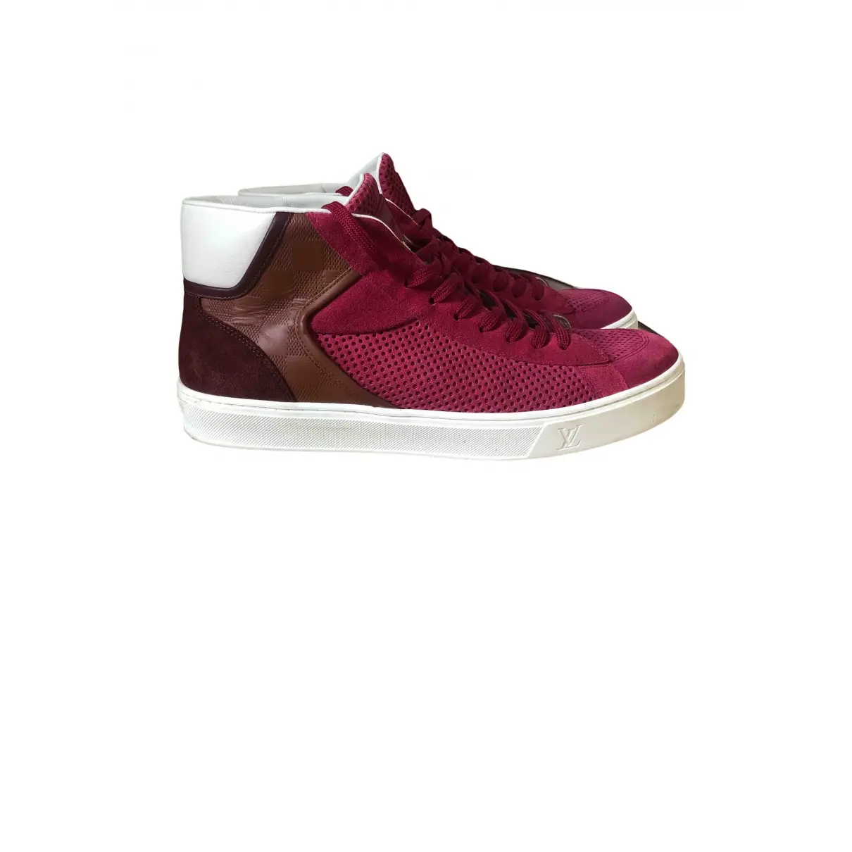 Leather high trainers Louis Vuitton