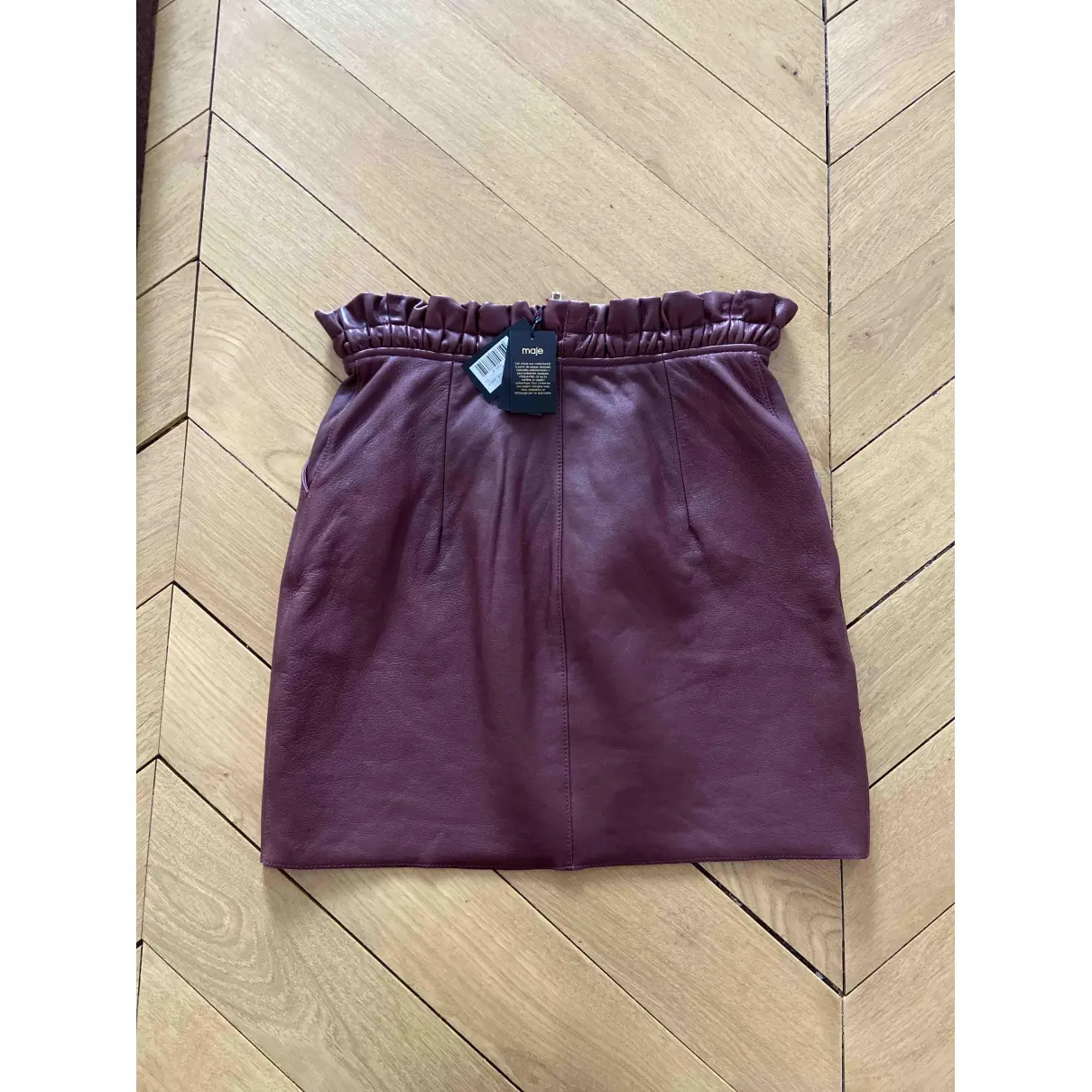 Buy Maje Leather mini skirt online