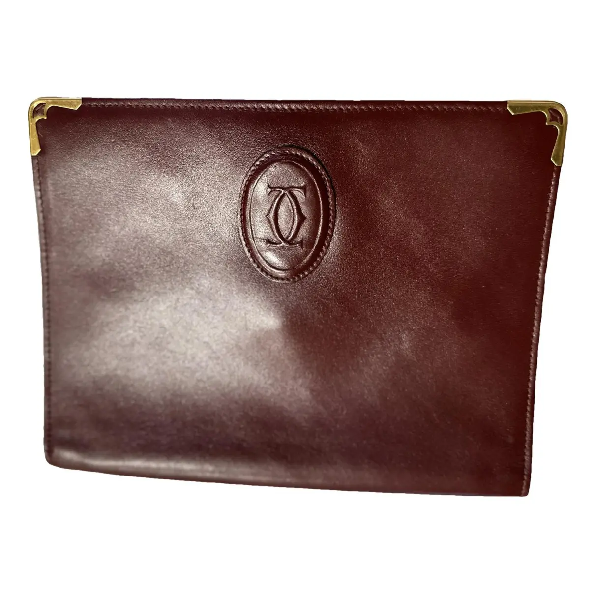 Marcello leather clutch bag Cartier - Vintage
