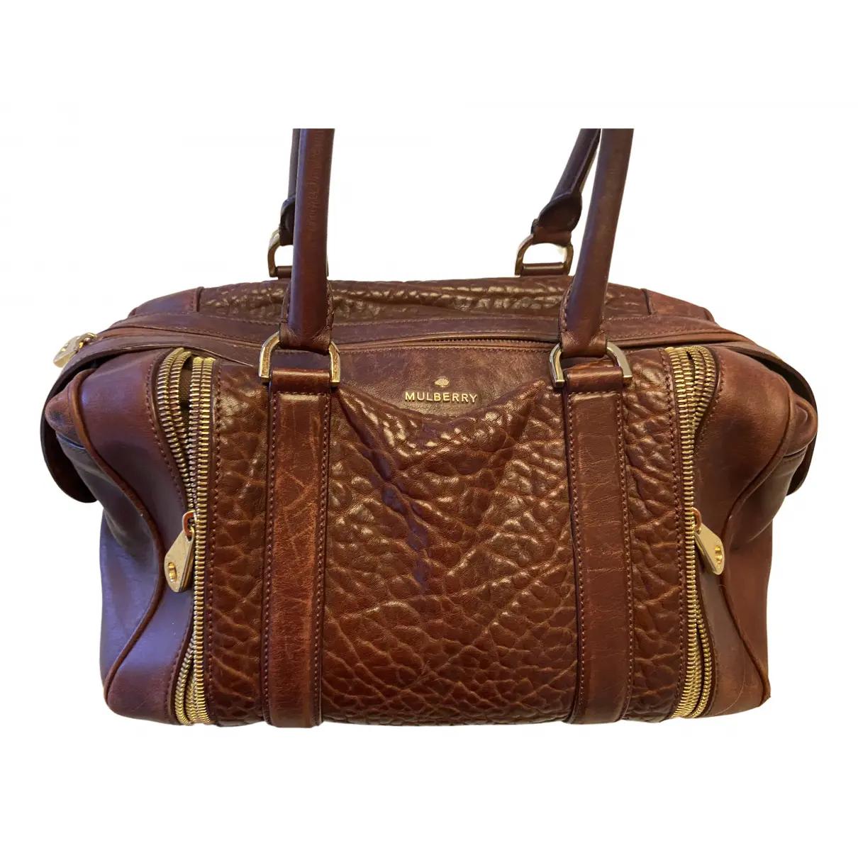 Leather bowling bag Mulberry