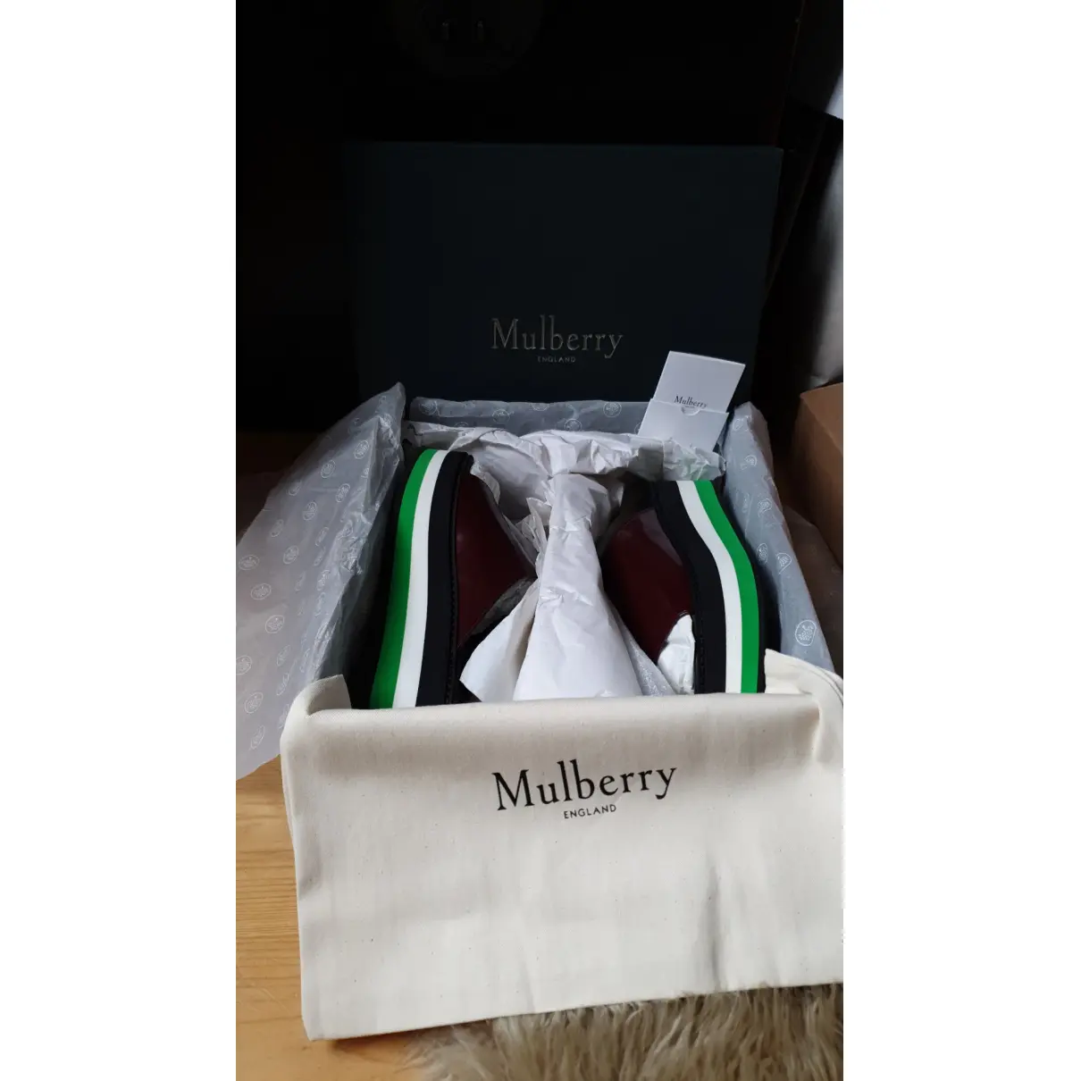 Leather mules Mulberry