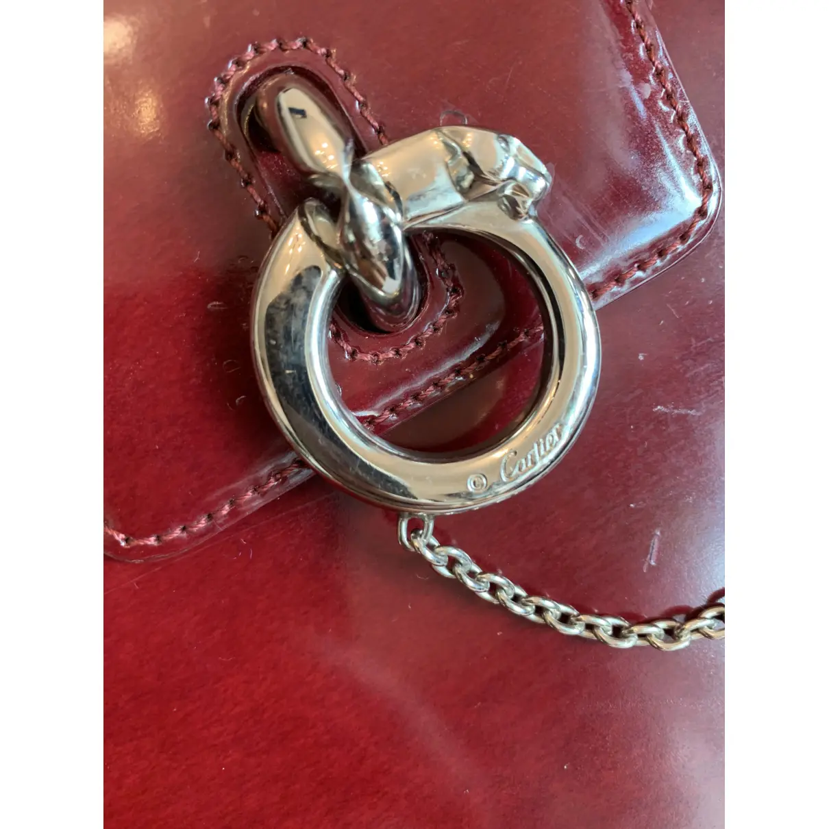 Panthère leather handbag Cartier - Vintage