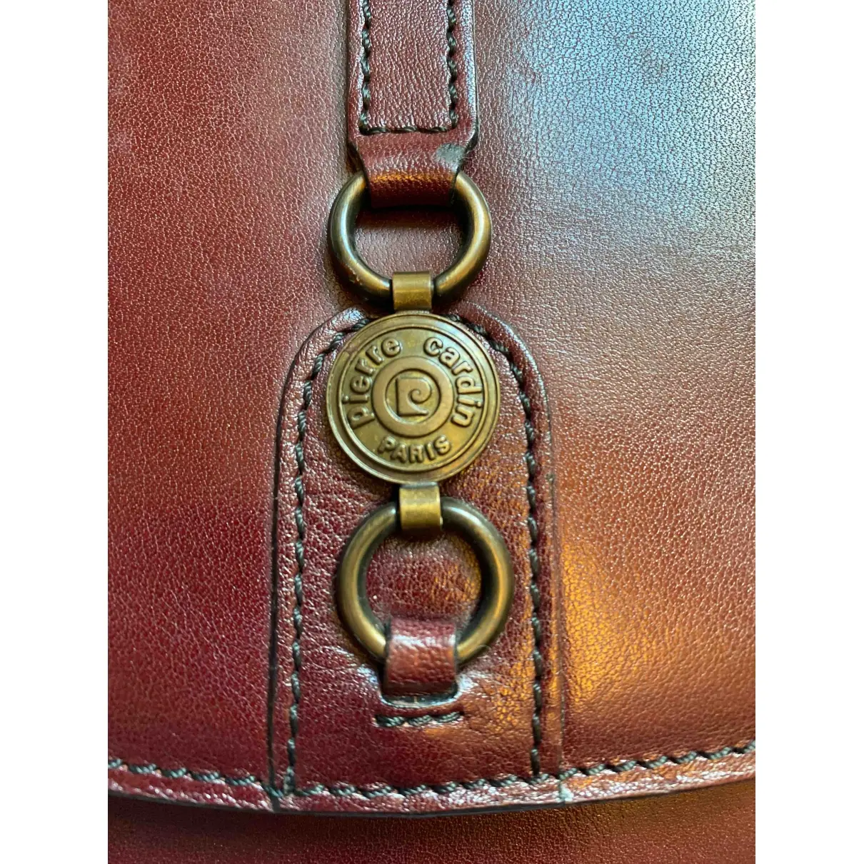 Leather satchel Pierre Cardin
