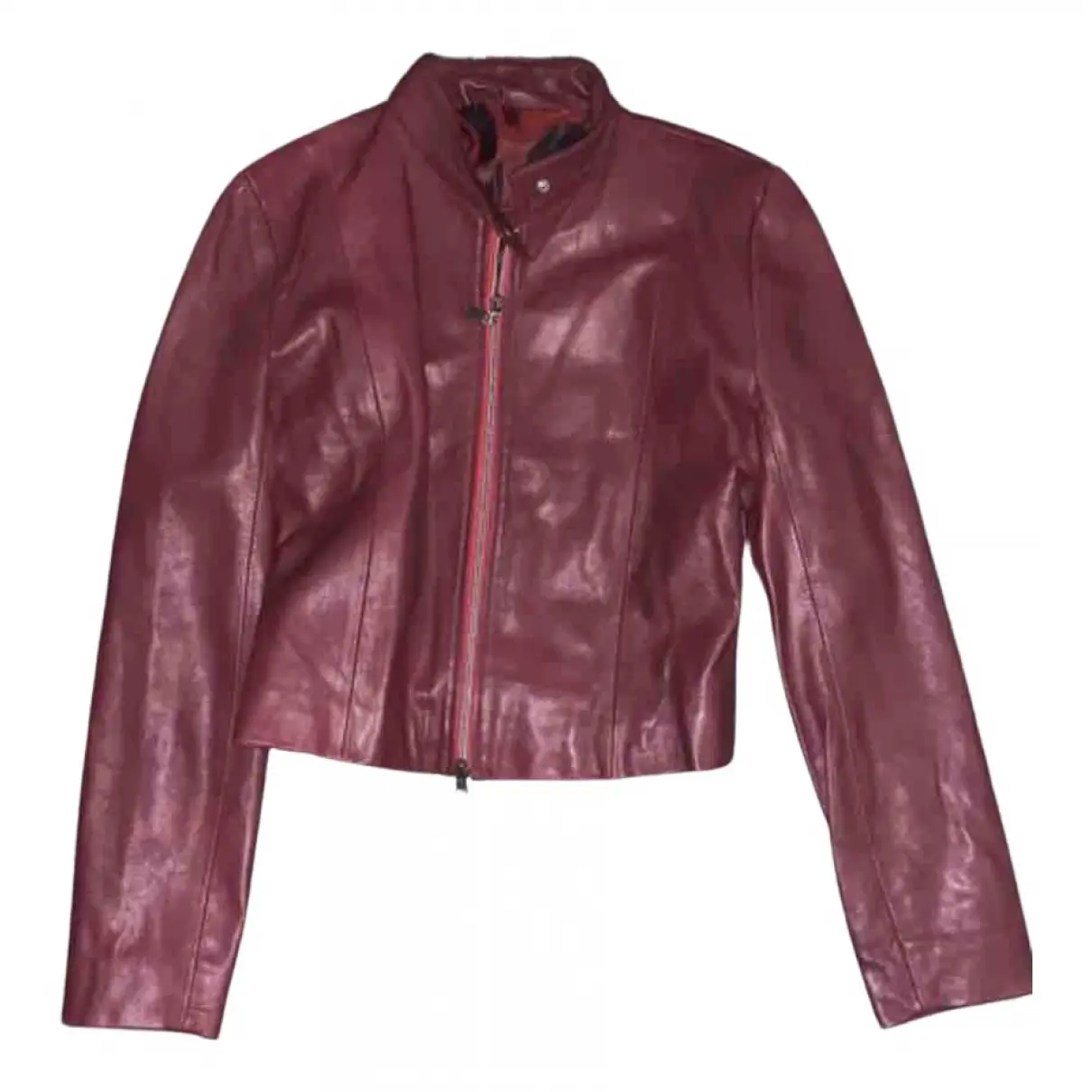 Leather short vest Prada