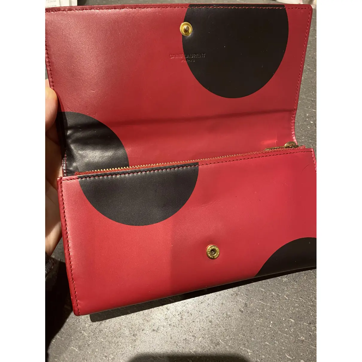 Leather purse Saint Laurent
