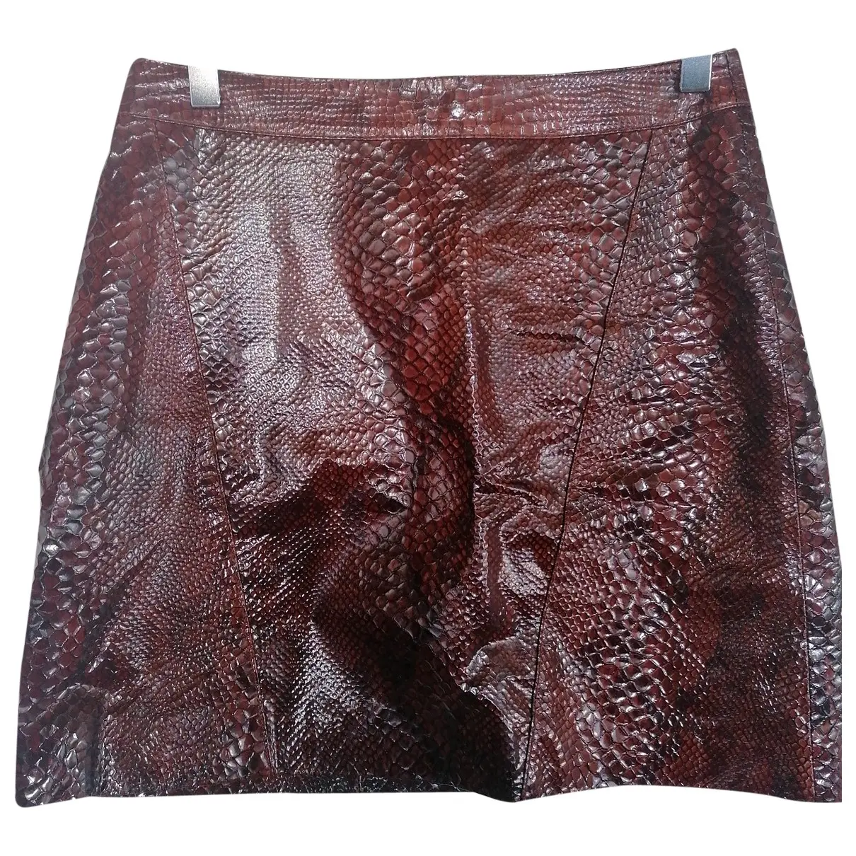 Leather mini skirt Samsoe & Samsoe