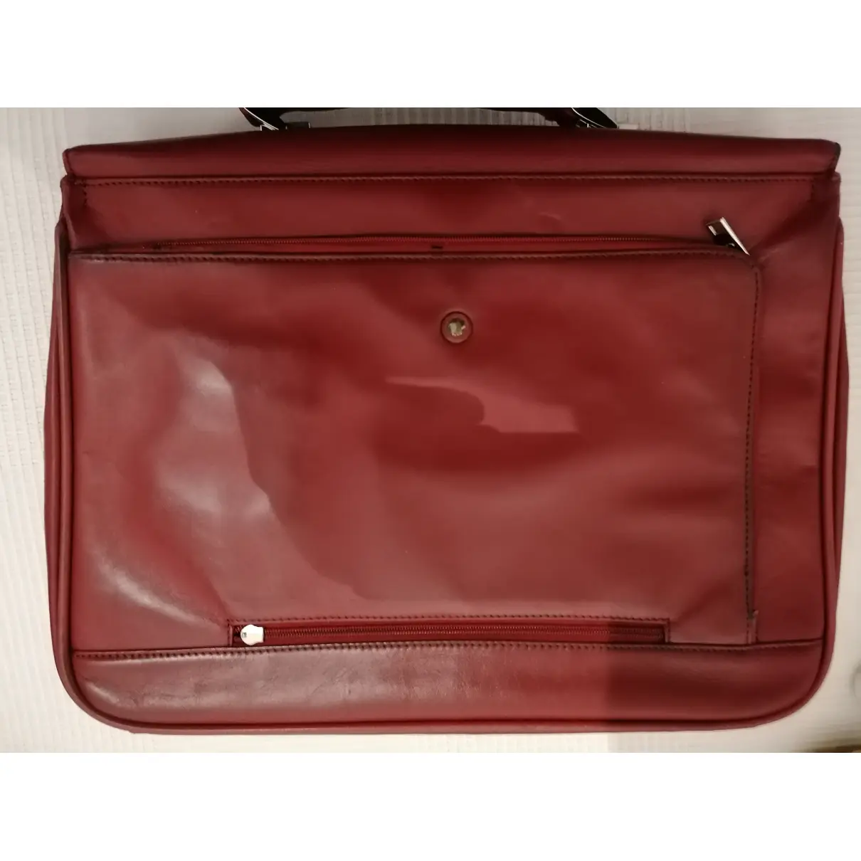 Leather satchel SAMSONITE