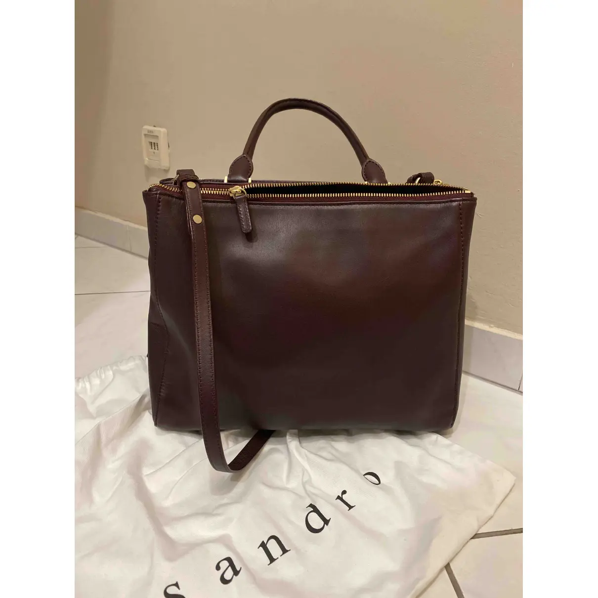 Buy Sandro Leather handbag online