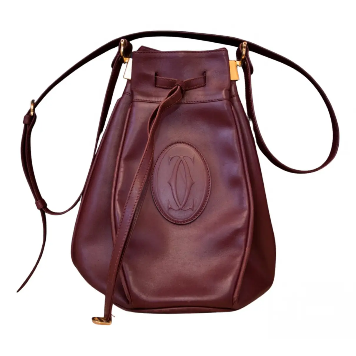 Seau leather handbag Cartier