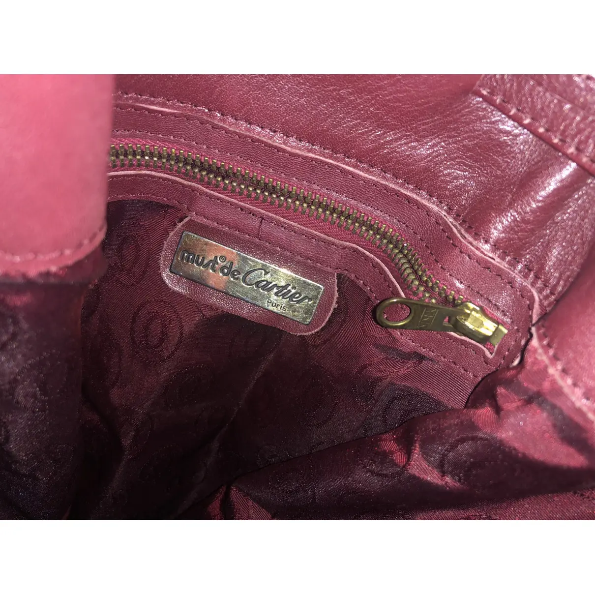 Seau leather handbag Cartier - Vintage