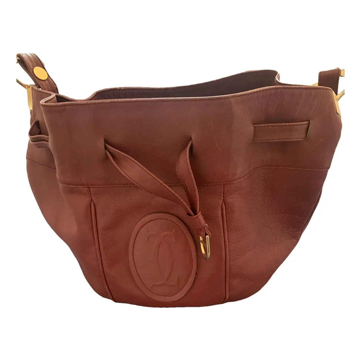 Seau leather crossbody bag