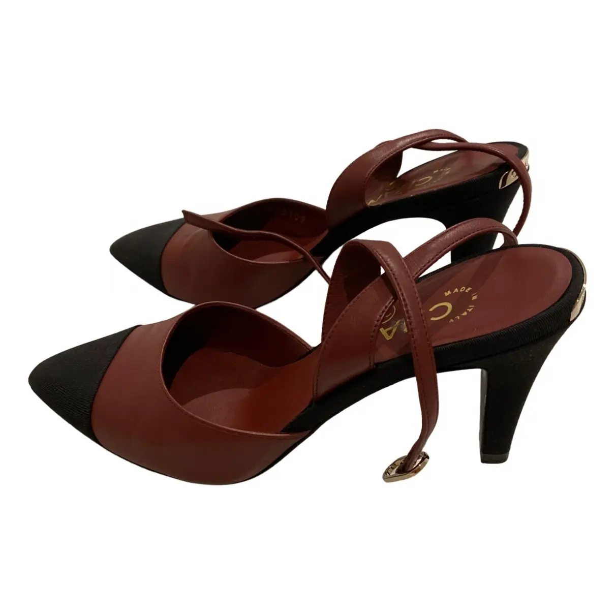 Slingback leather sandals Chanel