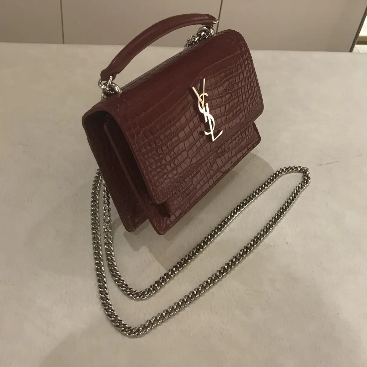 Sunset leather handbag Saint Laurent