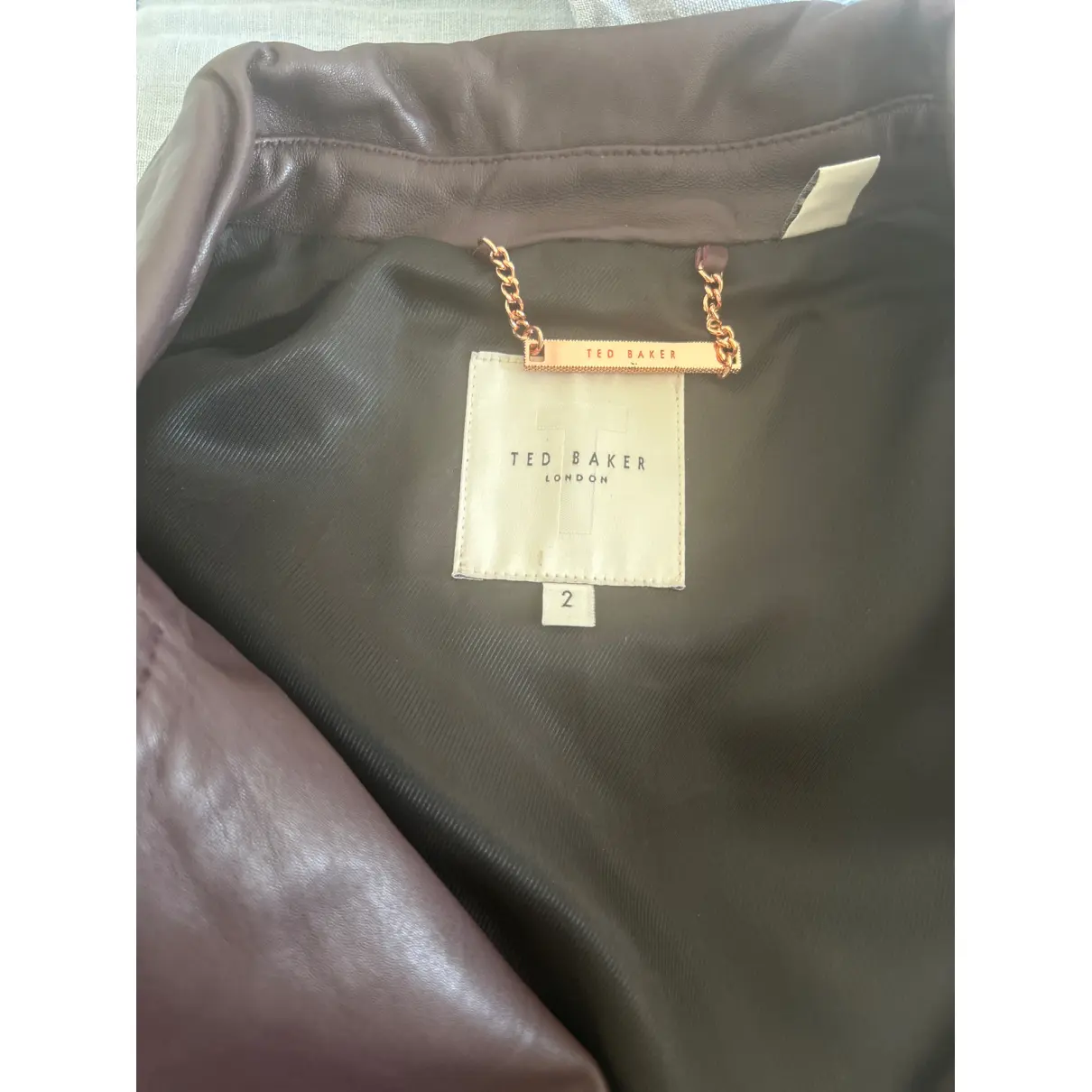 Luxury Ted Baker Leather jackets Women
