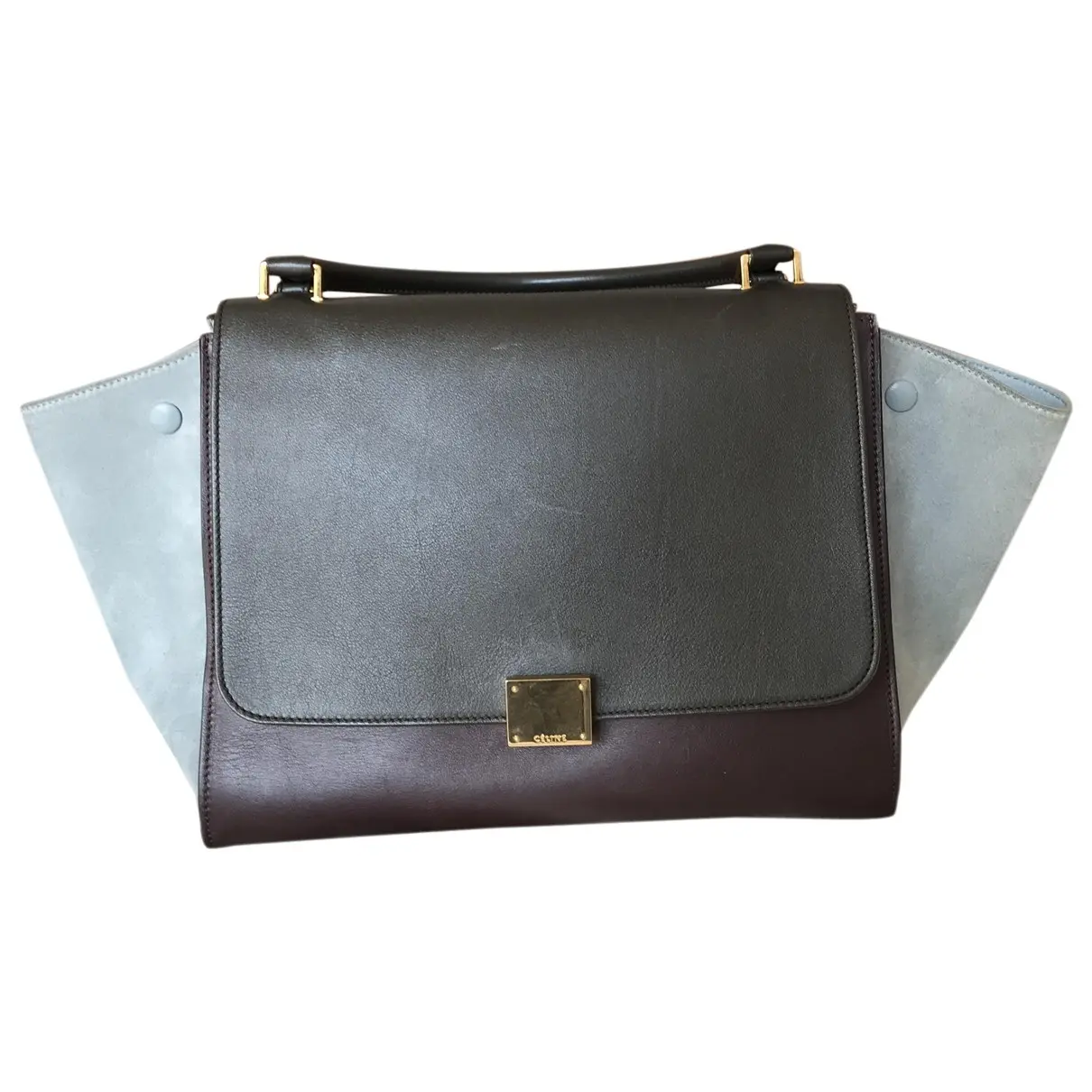 Trapèze leather handbag Celine