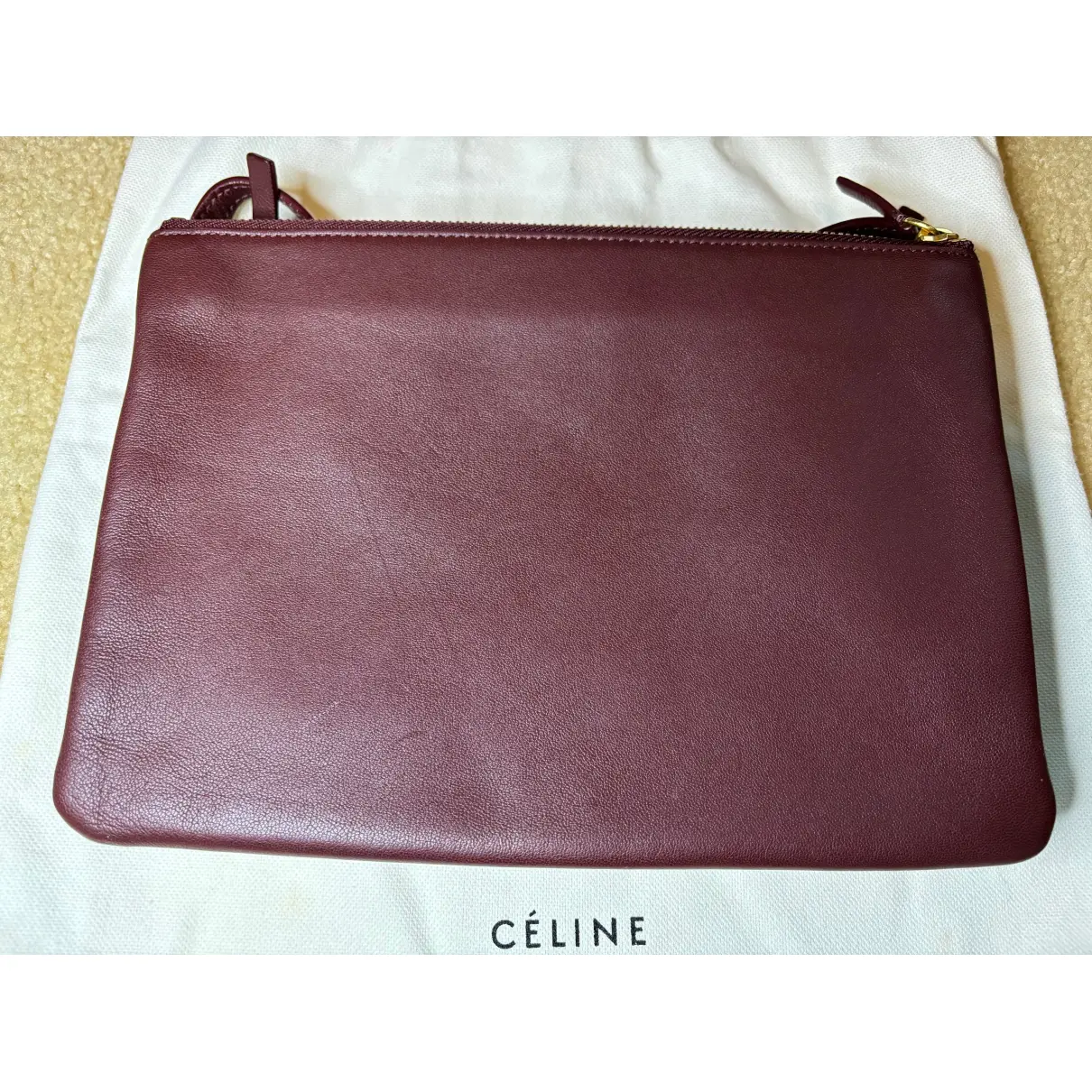 Buy Celine Trio leather backpack online