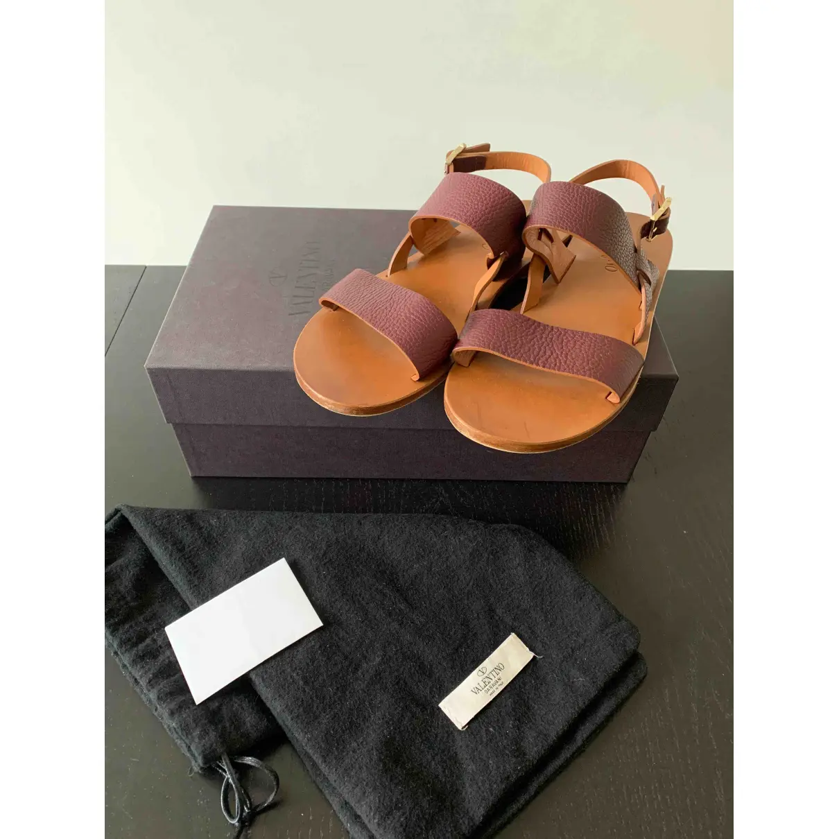 Leather sandals Valentino Garavani