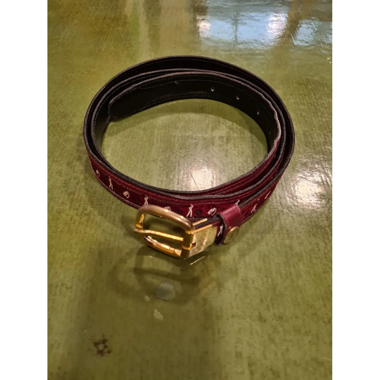 Leather belt Yves Saint Laurent