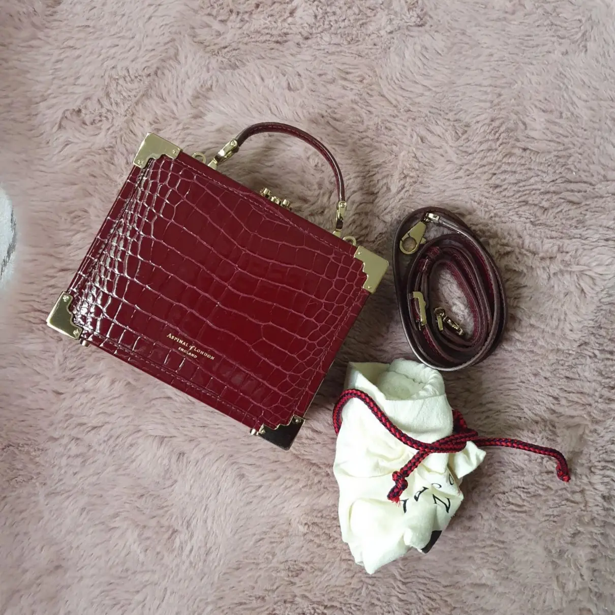 Buy Aspinal Of London Patent leather crossbody bag online