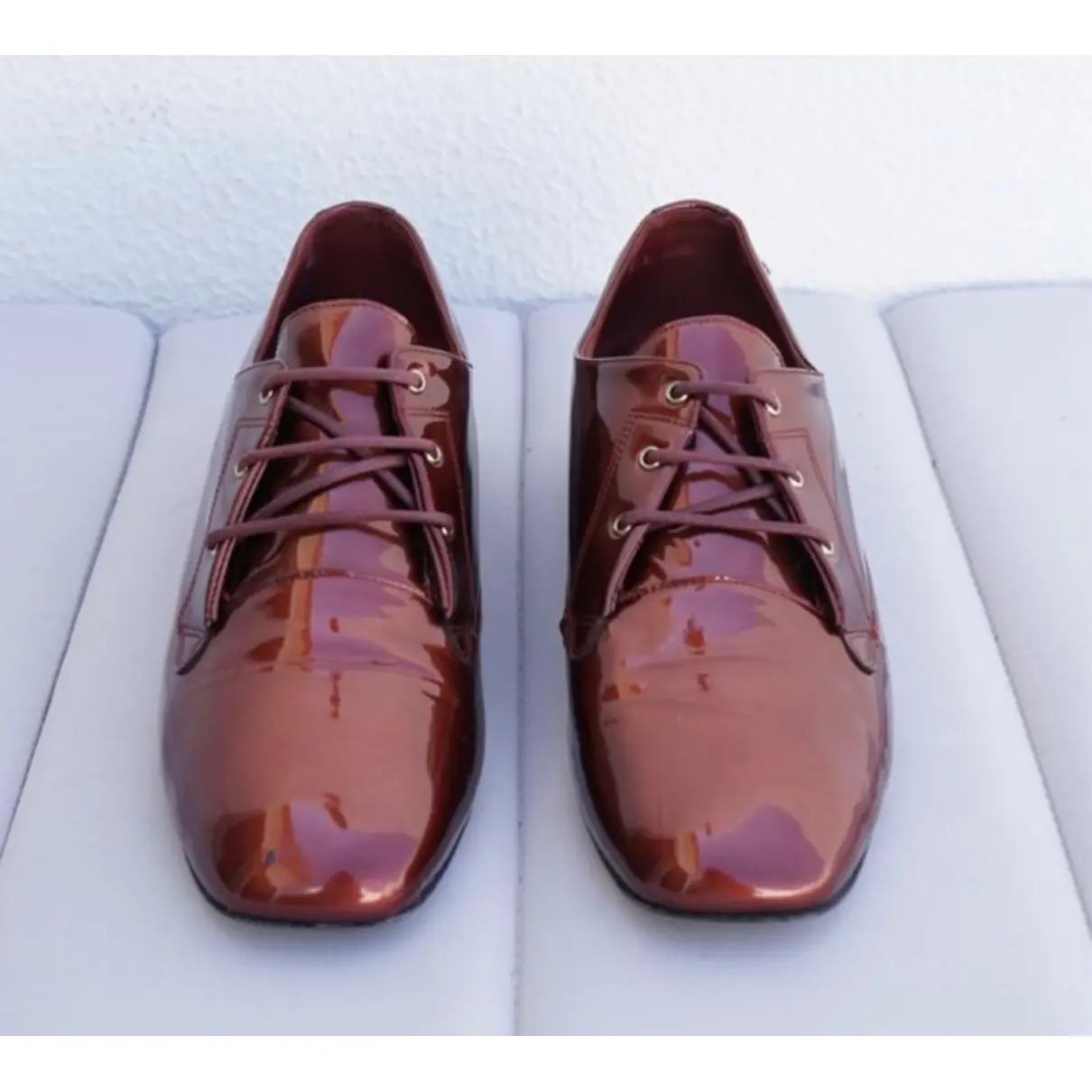 Buy Chanel Patent leather lace ups online