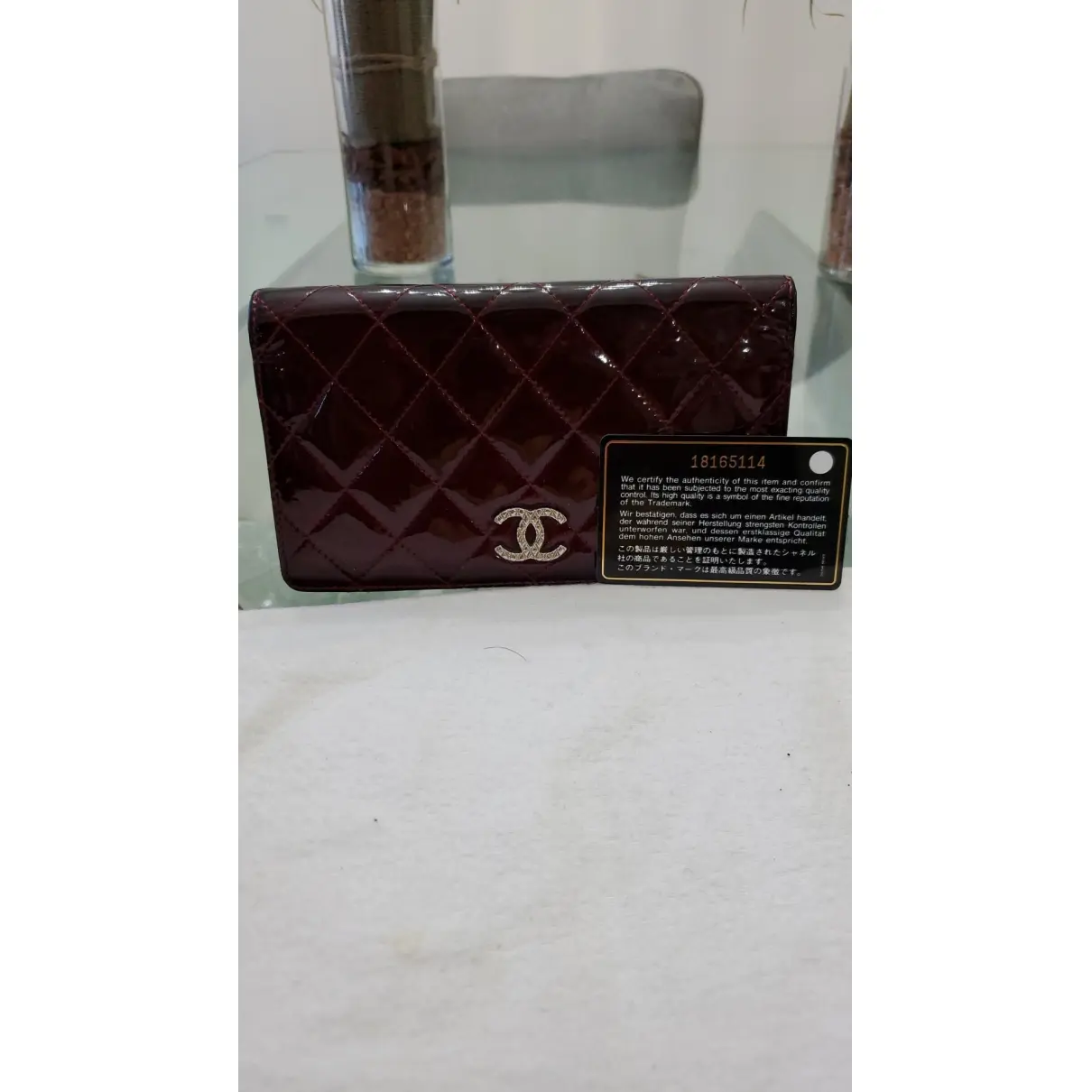 Patent leather wallet Chanel