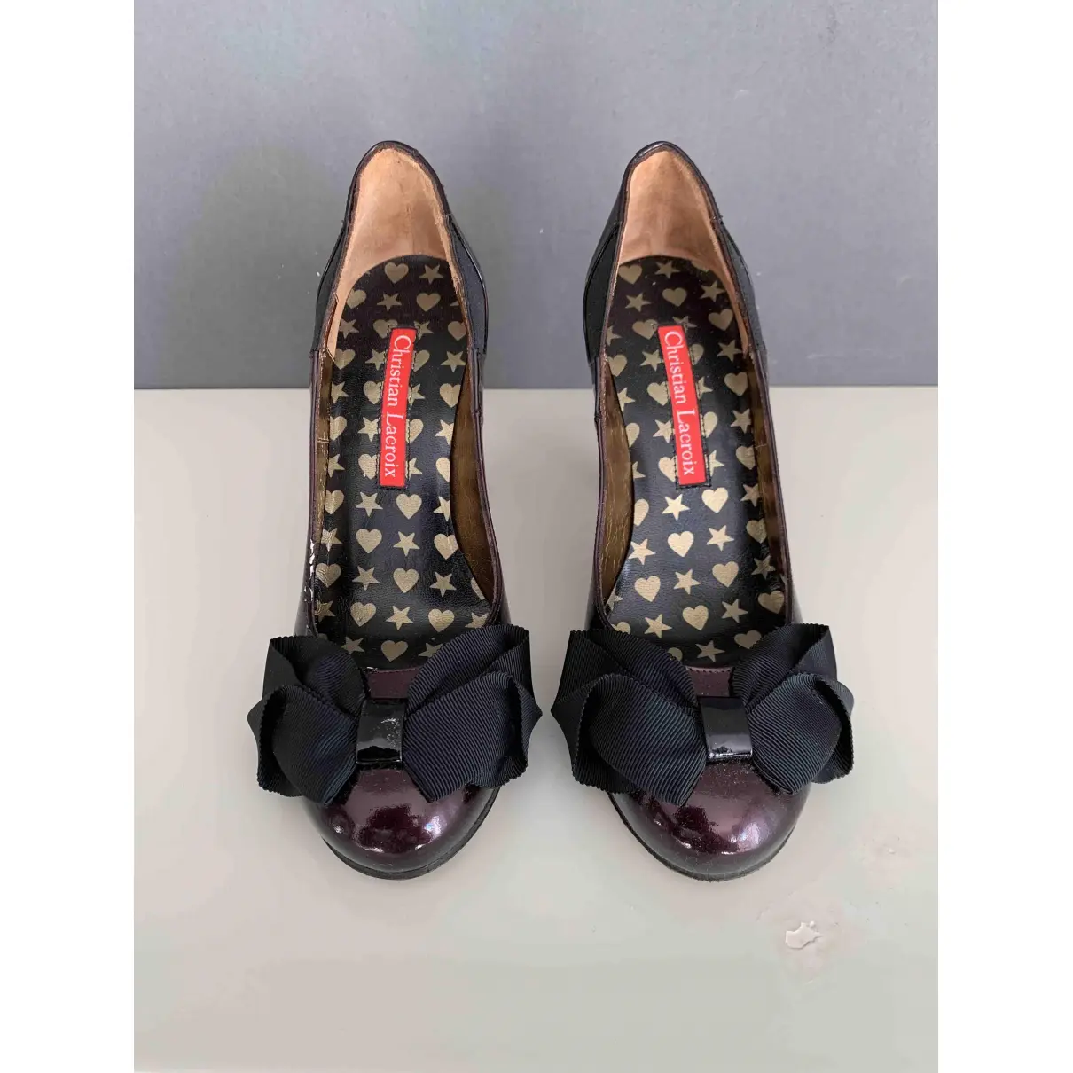 Buy Christian Lacroix Patent leather heels online - Vintage