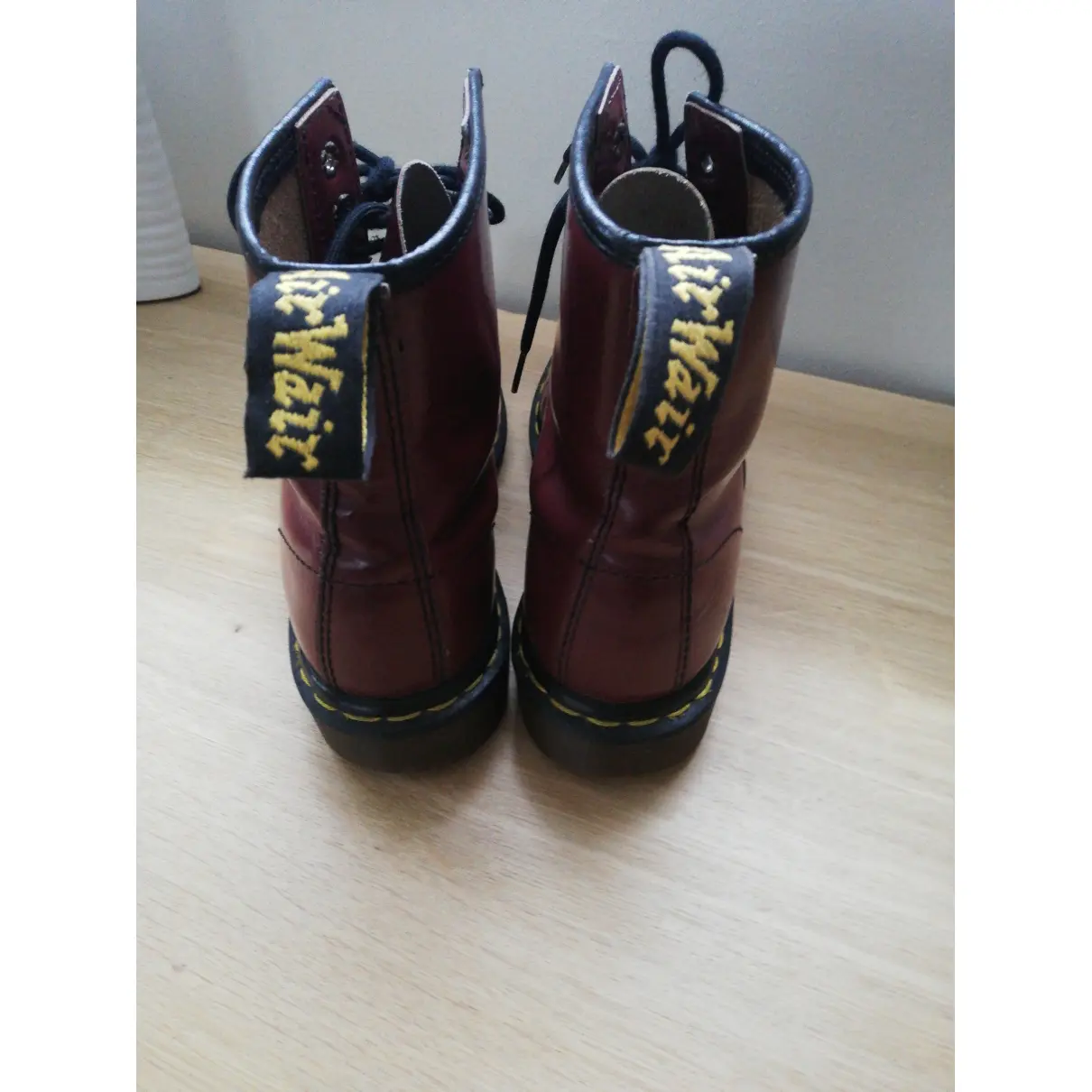 Patent leather ankle boots Dr. Martens - Vintage