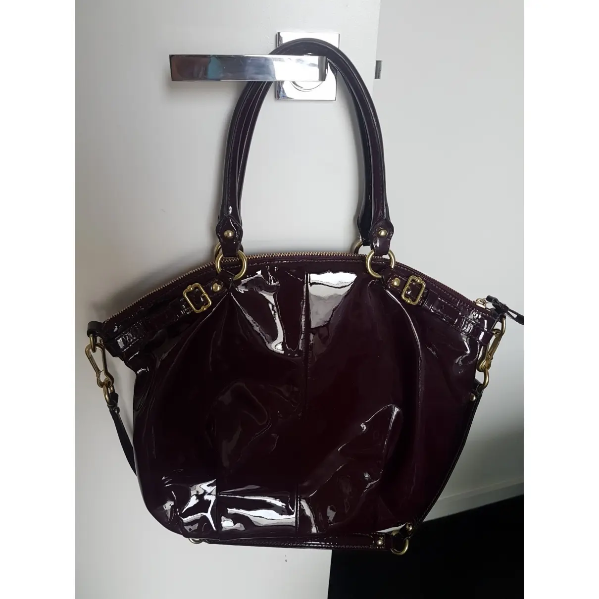 Buy Coach Madison patent leather handbag online