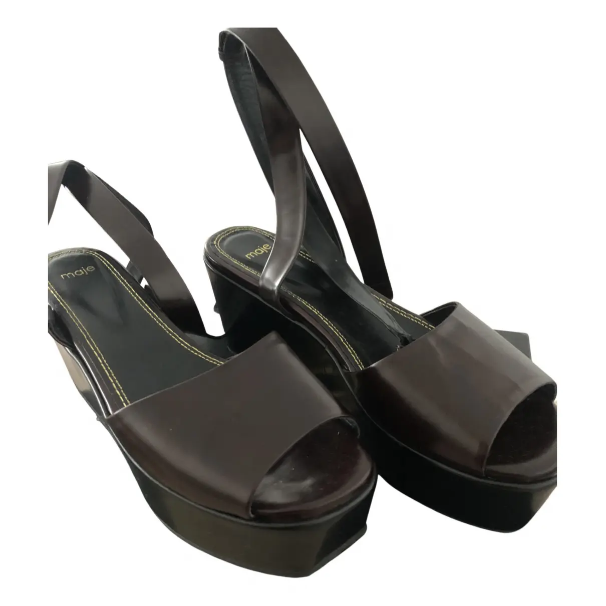 Spring Summer 2021 patent leather sandals Maje