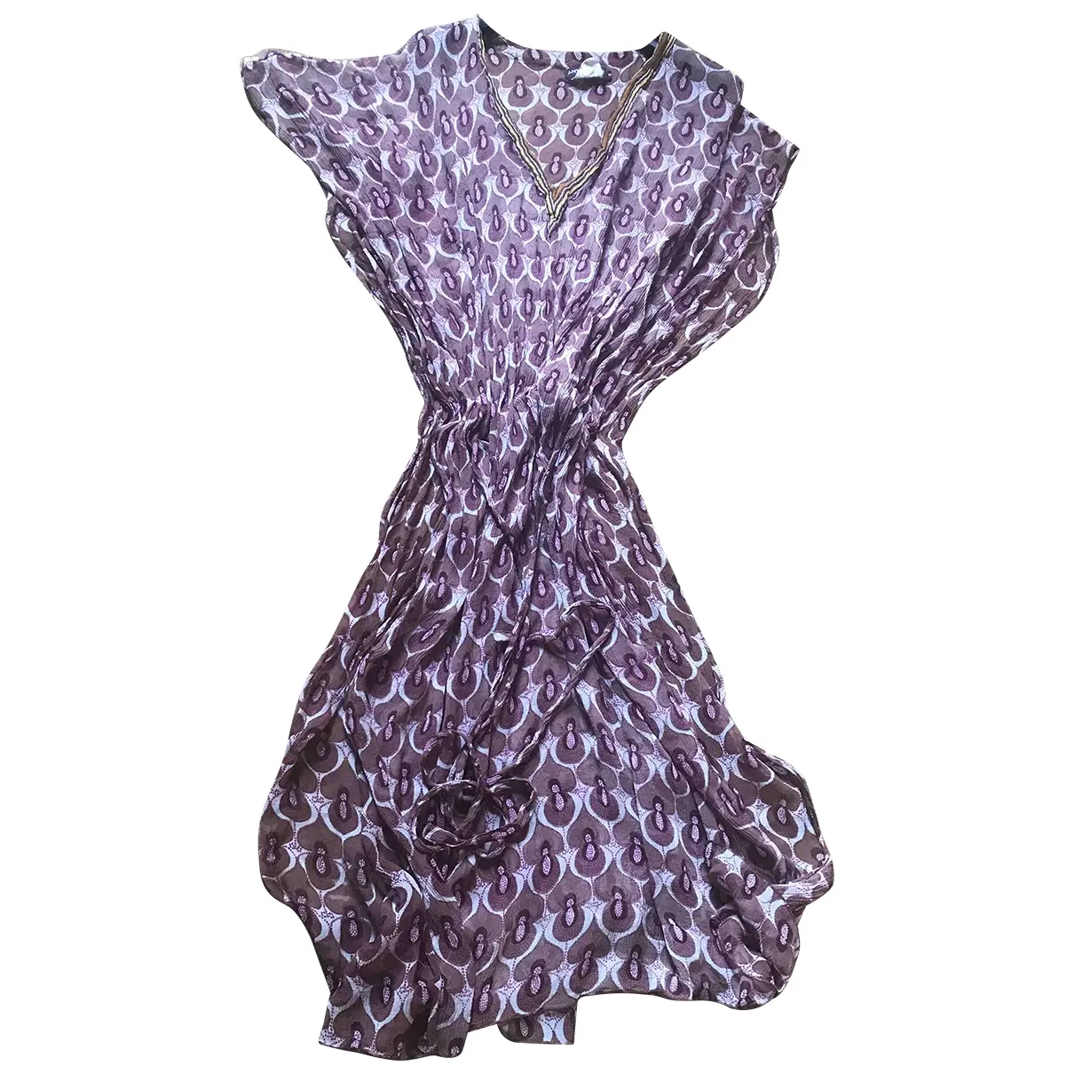 Silk mid-length dress Antik Batik
