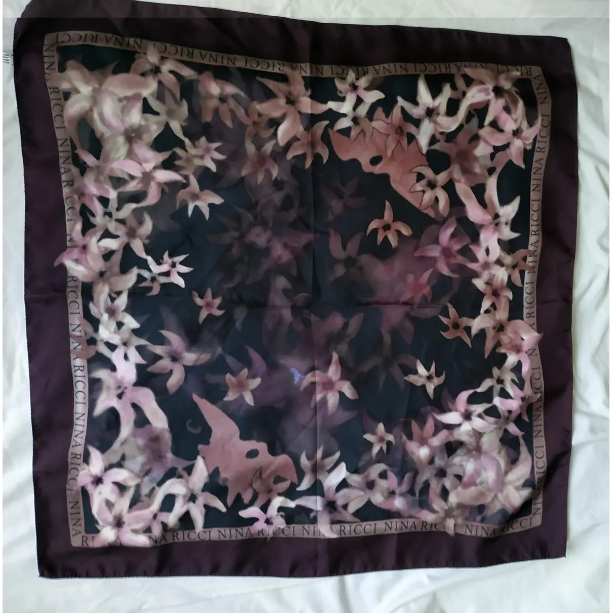 Nina Ricci Silk handkerchief for sale - Vintage