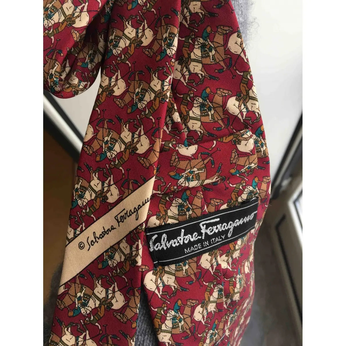 Salvatore Ferragamo Silk tie for sale