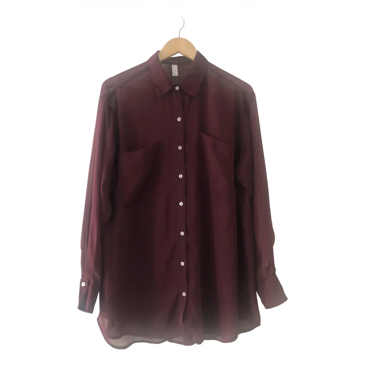 Burgundy Synthetic Top American Apparel