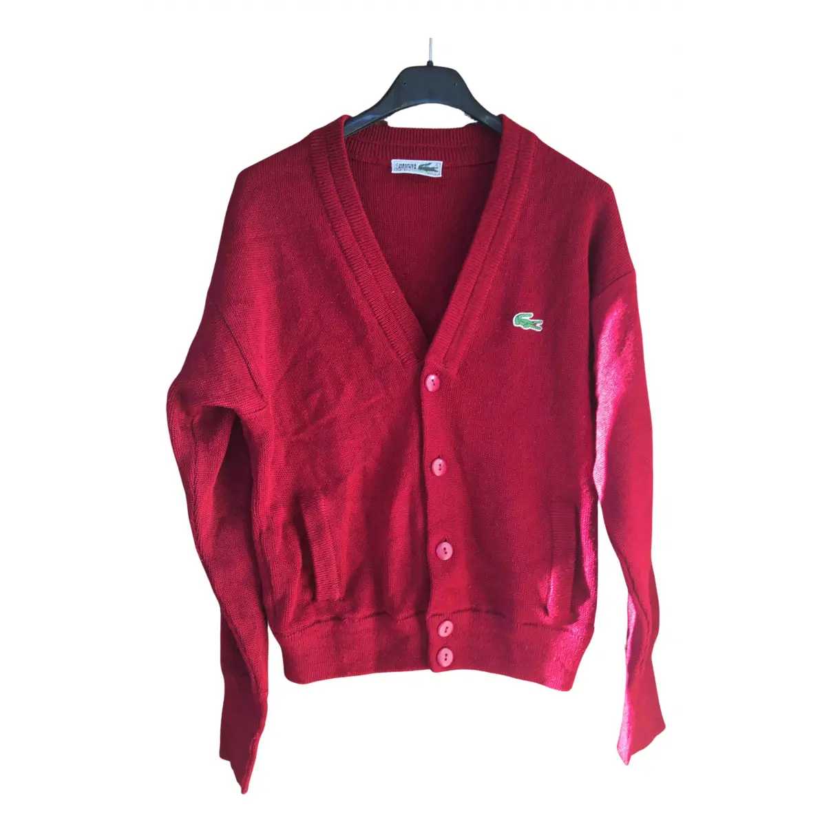 Burgundy Synthetic Knitwear Lacoste - Vintage
