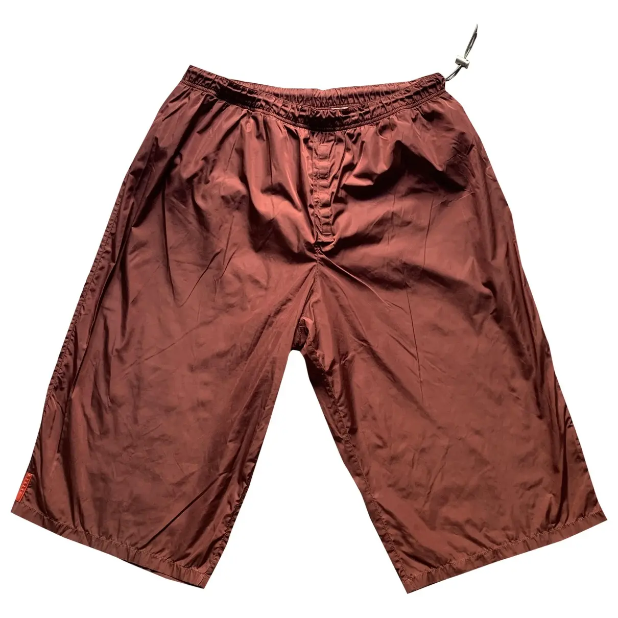 Burgundy Synthetic Shorts Prada - Vintage