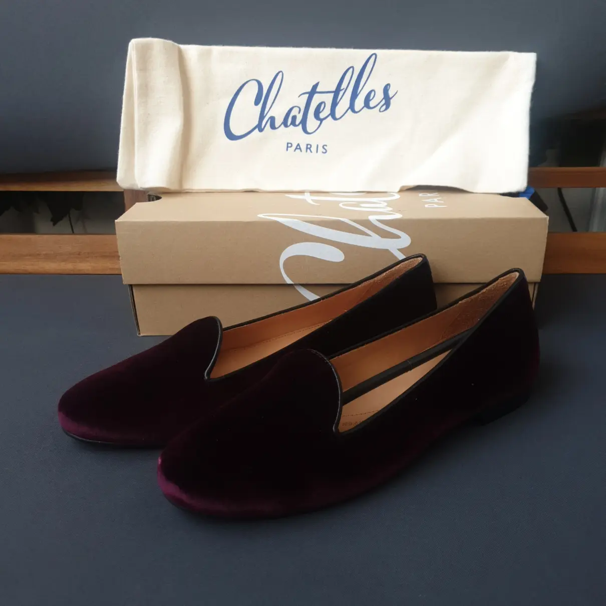 Buy Chatelles Velvet ballet flats online