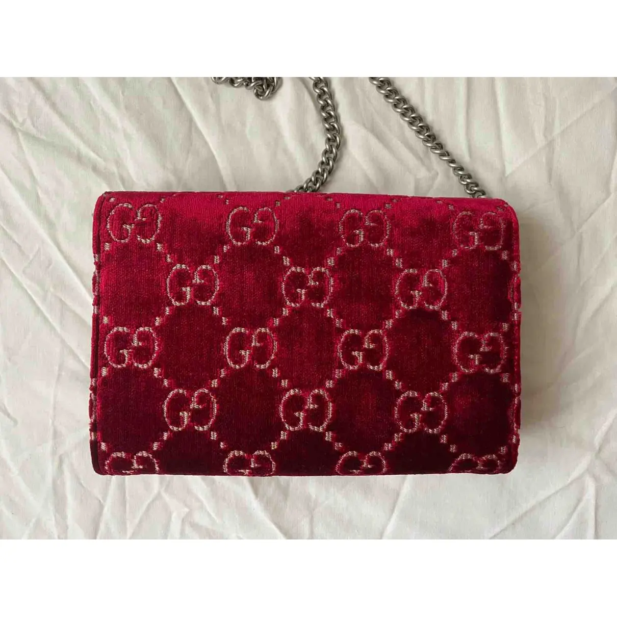 Buy Gucci Dionysus Chain Wallet velvet crossbody bag online