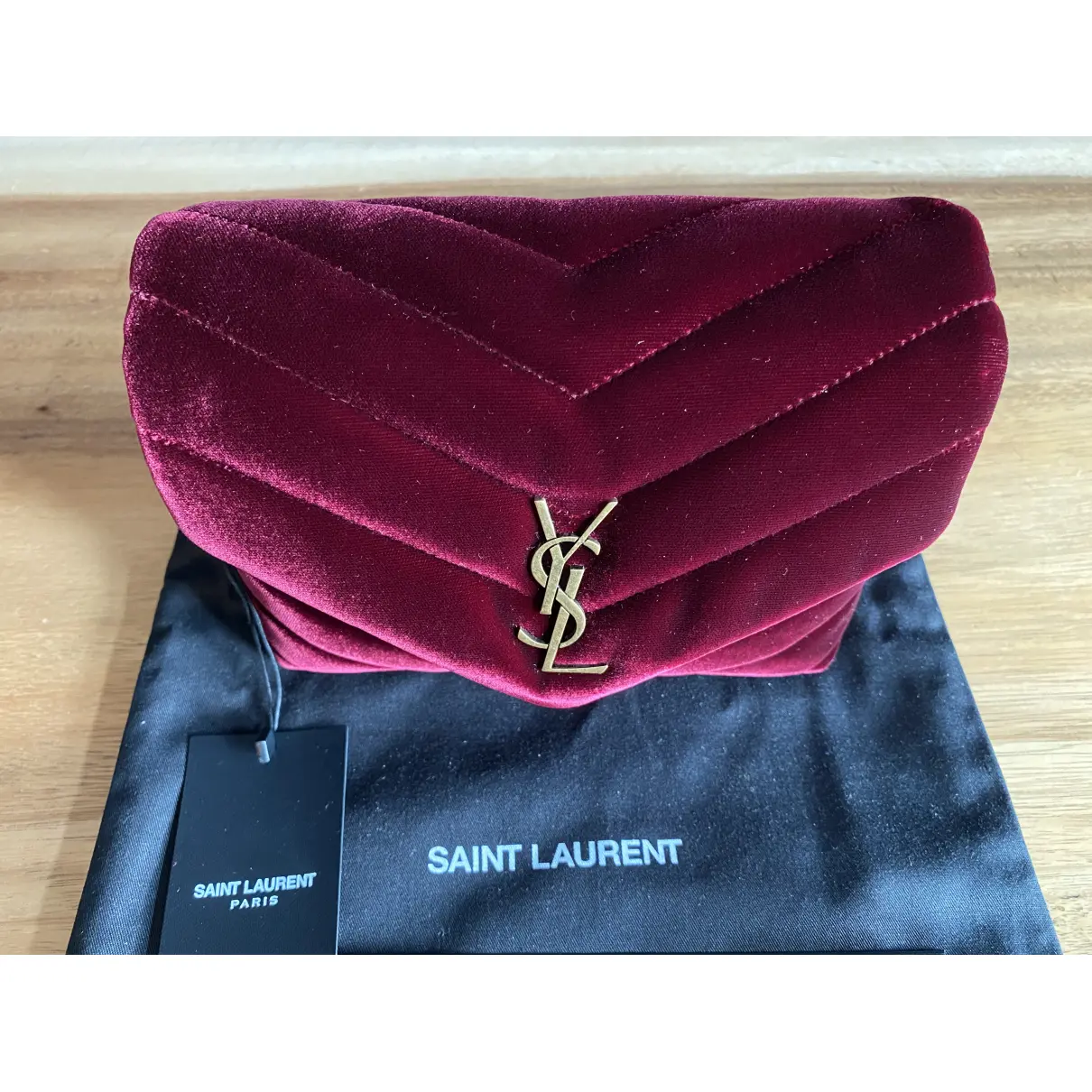 Loulou velvet crossbody bag Saint Laurent