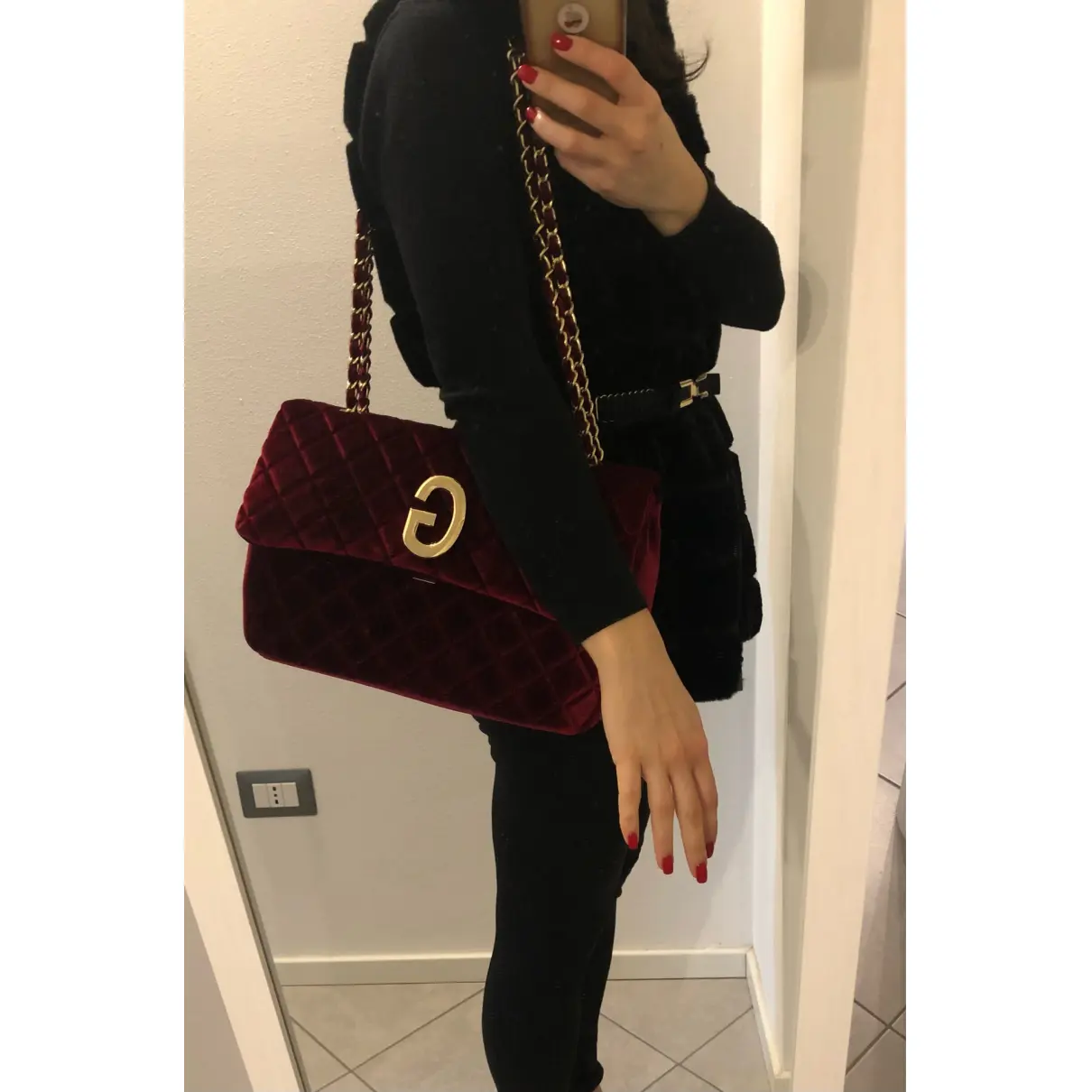 Buy Mia Bag Velvet crossbody bag online
