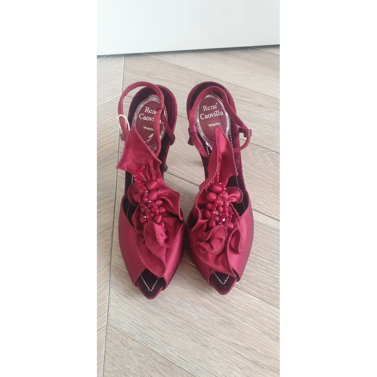 Buy Rene Caovilla Velvet heels online