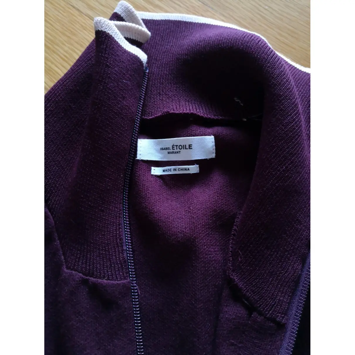 Buy Isabel Marant Etoile Burgundy Viscose Knitwear online